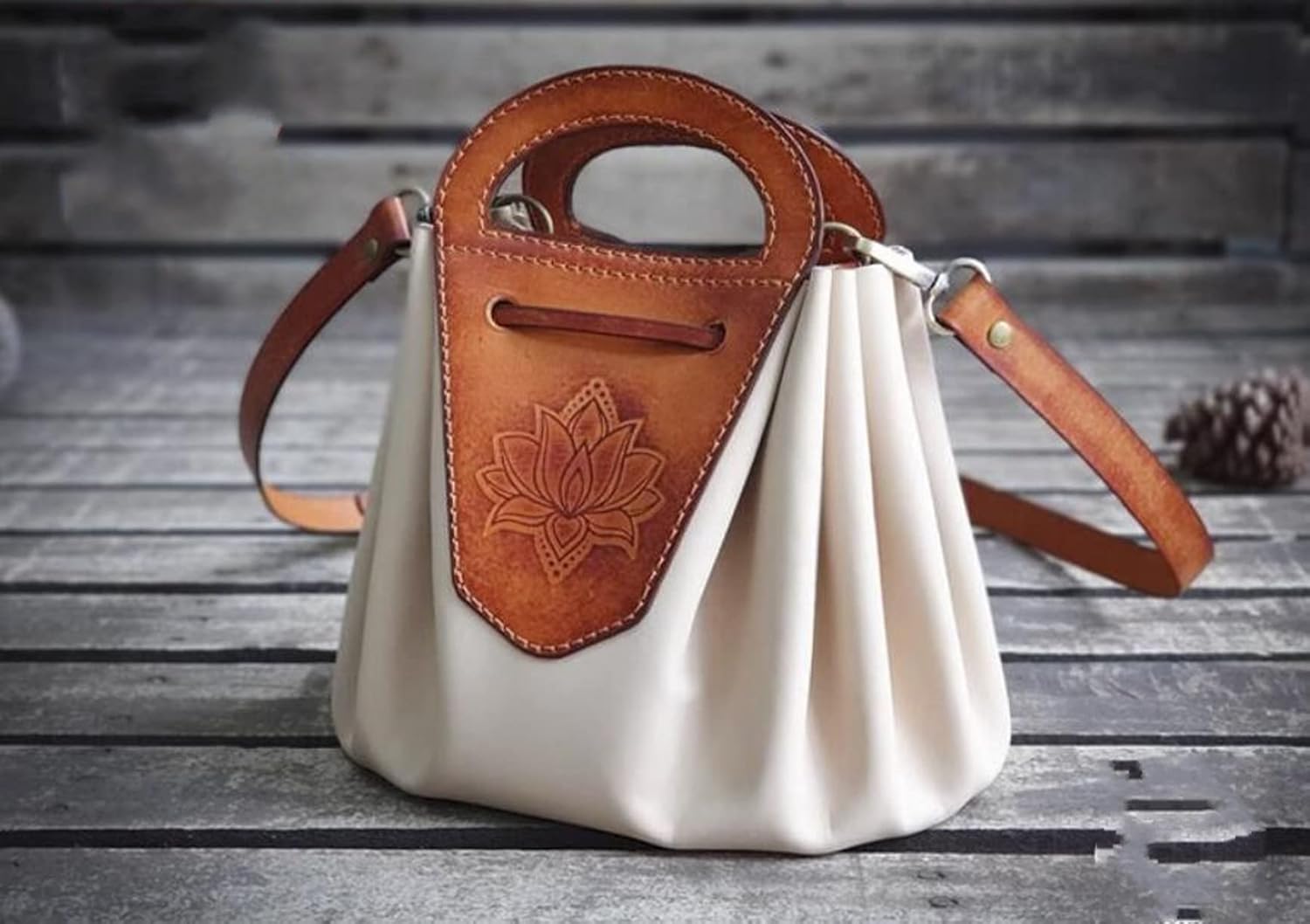 YJIUYUANQ Sewing Pattern Sewing Paper Template DIY Leather Handmade Crafts Hard Kraft Paper Template - Shoulder Bag