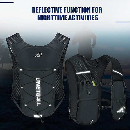 Miniatura 5 de Chaleco para correr para mujeres y hombres, mochila ligera de hidratación de 5.29 oz con bolsa de agua a prueba de fugas de 2 L, paquete de 6 L para