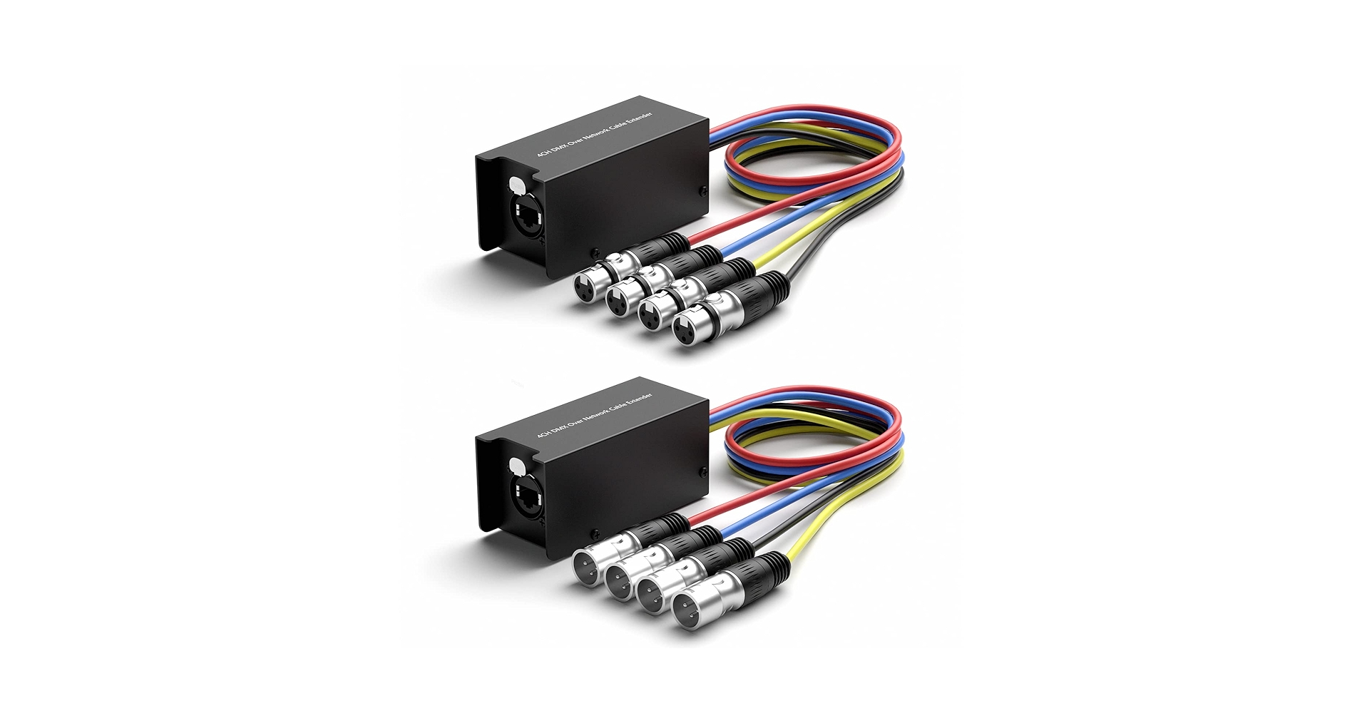 4 Channel 3-Pin 3.3 FT Multi Network XLR Cable Male and Female to