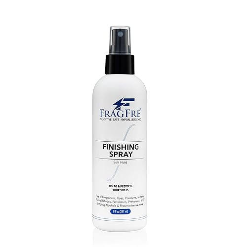 FRAGFRE Spray de acabado para el cabello de 8 onzas agarre suave flexible spray para el cabello para pieles sensibles sin fragancia hipoalergénico FRAGFRE Spray de acabado para el cabello de 8 onzas agarre suave flexible spray para el cabello para pieles sensibles sin fragancia hipoalergénico
