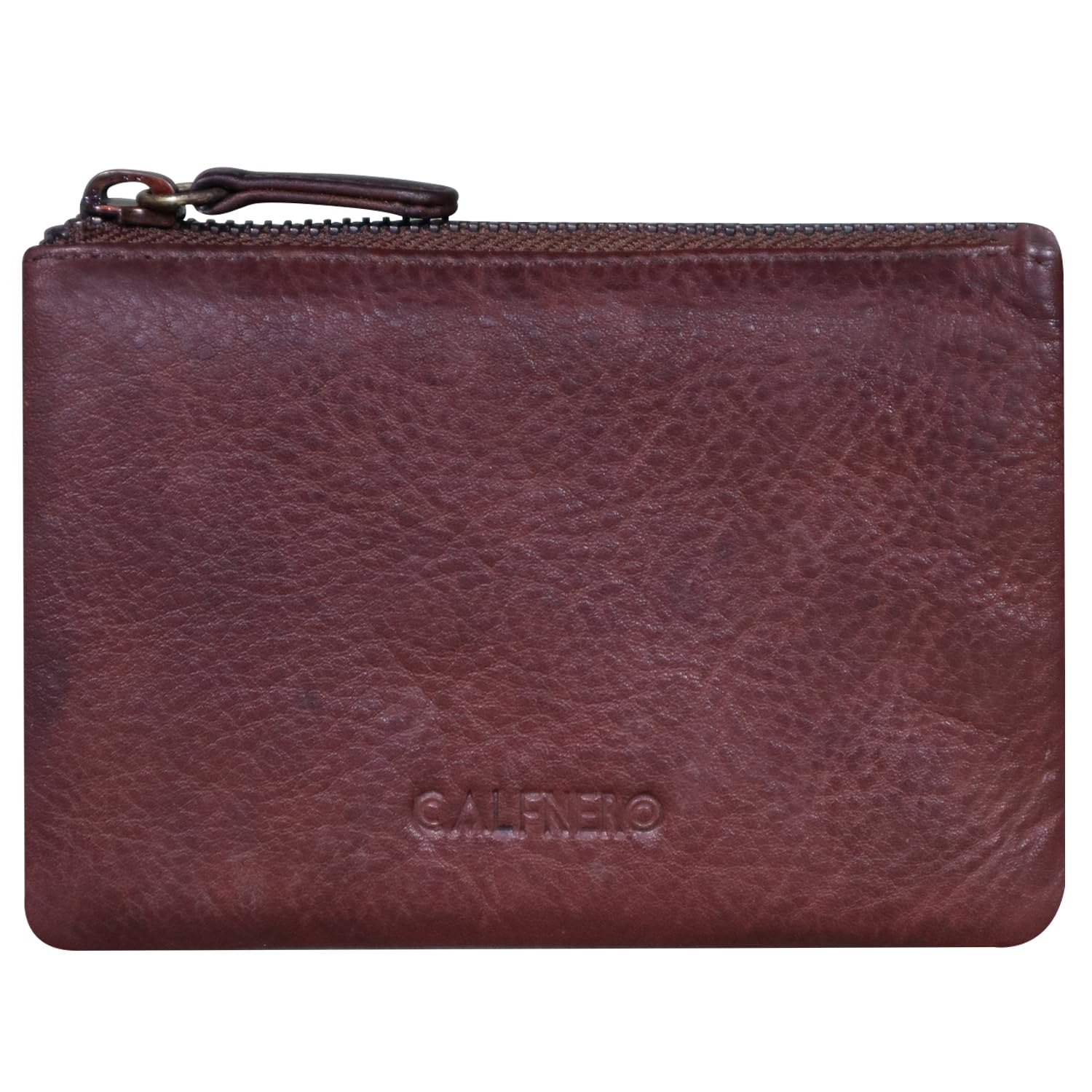 calfnero Women's Genuine Leather Wallet-Long Purse Wallet, Zip Pocket and Note Compartments (Brown)-picture-39