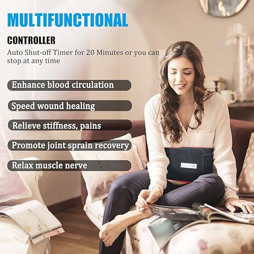 Miniatura 2 de Dispositivos de terapia de luz roja y luz infrarroja cercana al 2020, almohadillas grandes para cinturón de alivio del dolor, dispositivo aprobado