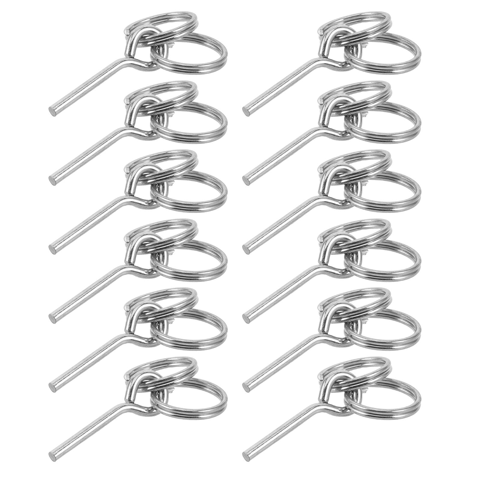 Anillos dobles para tienda de campaña: repuestos metálicos contra roturas en camping