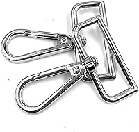 Vista 6 de 10 piezas de 1.5" (38 mm) de diámetro interior anillo D hebilla equipaje hebilla langosta garra giratoria