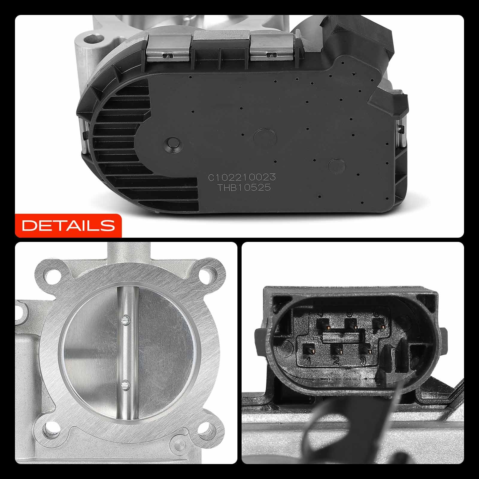 Frankberg Valvola dell'acceleratore Corpo dell'acceleratore Compatibile con SLK R172 1.8L Classe E W212 2.1L Classe C T-Model S204 2.1L Classe C Coupé C204 1.6L SLK R172 2.1L Replace# 2661410525