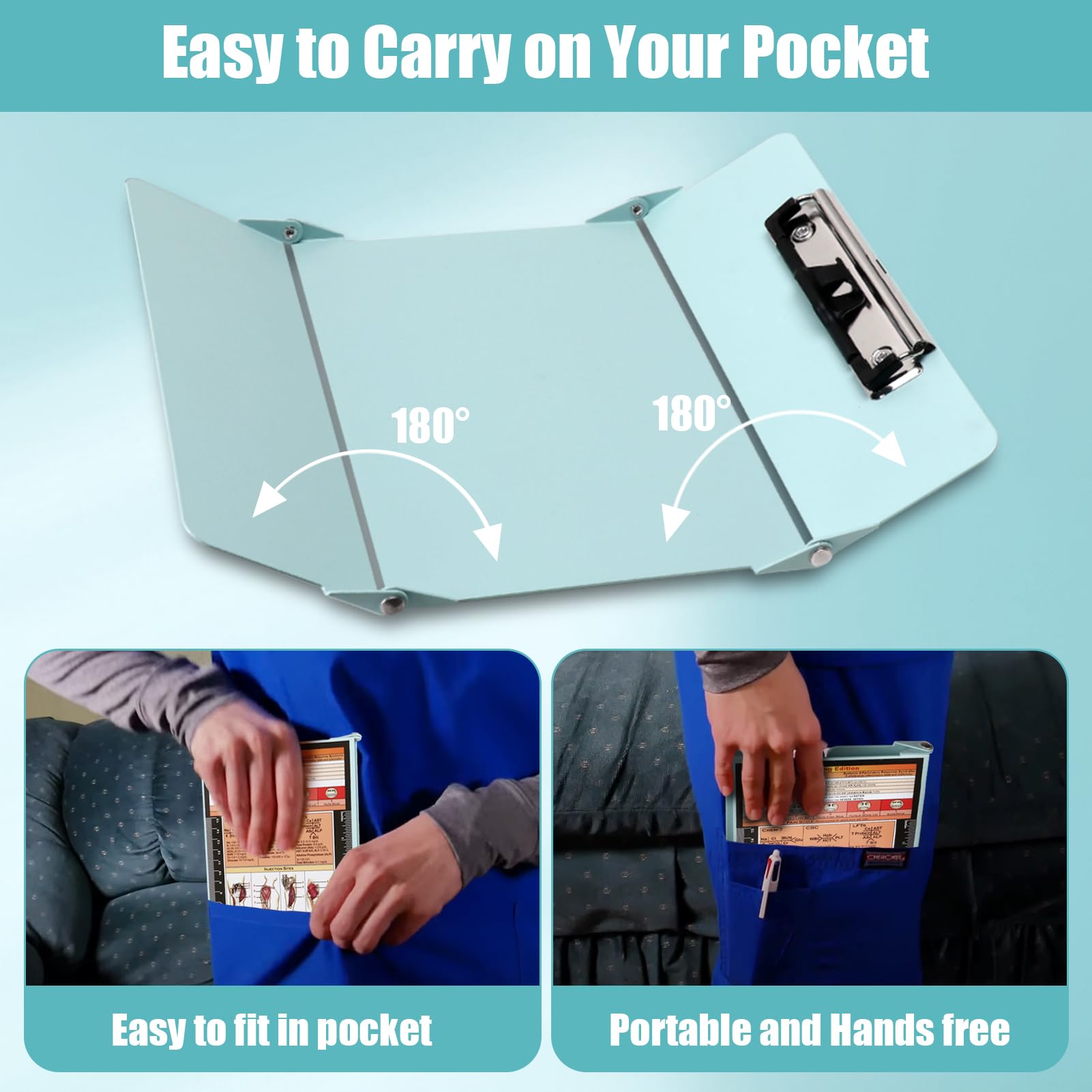 Snapklik.com : Nursing Clipboard Foldable,Nurse Clipboard 3 Layers ...