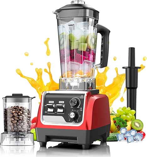 Blenders for Kitchen 1800W Powerful Smoothie Blender and Grinder Combo
