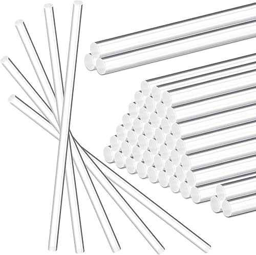 Vista 21 de Zopeal 200 palitos acrílicos para tartas, palitos de dulces para bodas, Halloween, Navidad, dulces, pasteles, chocolate, galletas, postres, hechos a