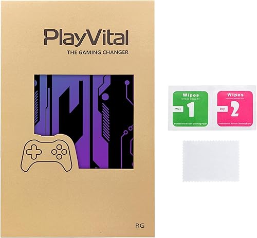 Miniatura 7 de PlayVital Juego de 2 calcomanías protectoras para ROG Ally, calcomanías personalizadas de vinilo para consola de juegos portátil ROG Ally, neón