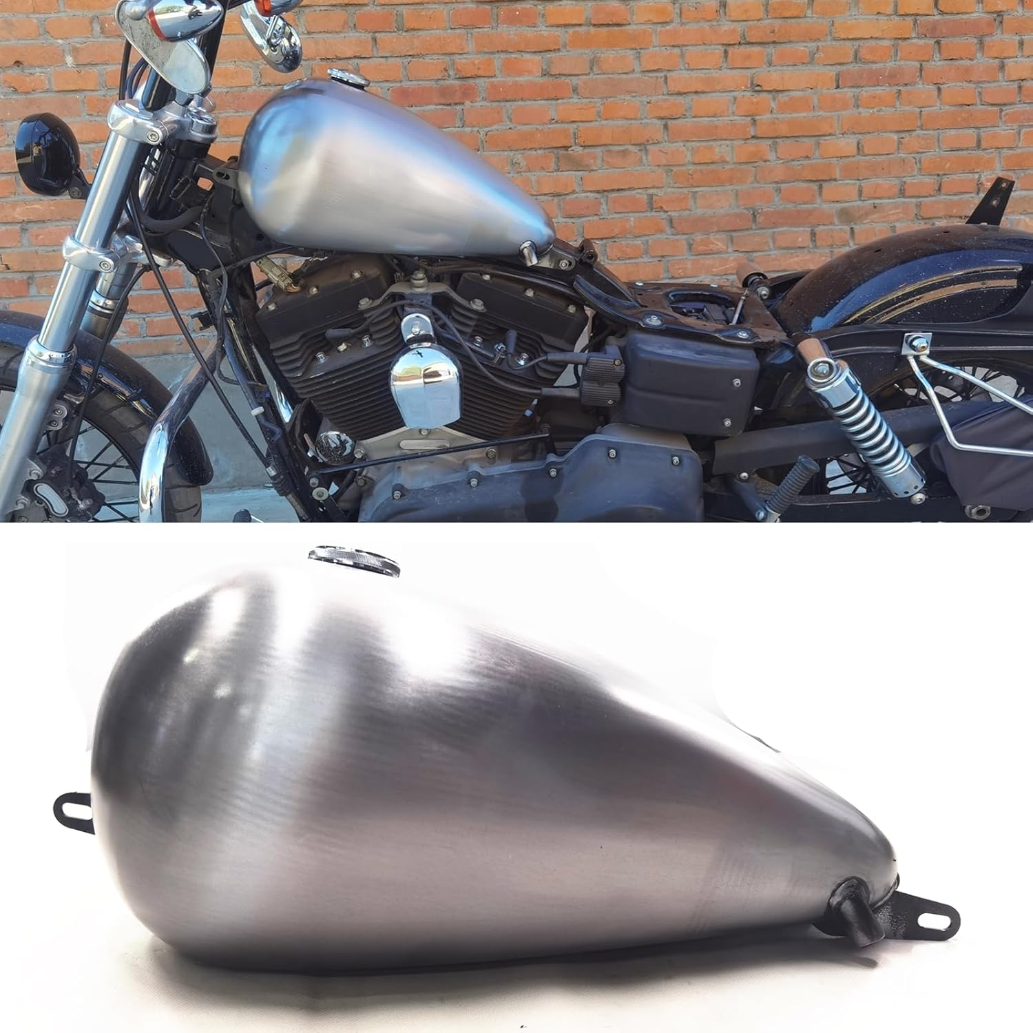 14L Motorcycle Modified Petrol Gas Fuel Tank For HARLEY DYNA 1999-2003