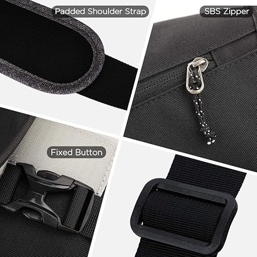 Miniatura 7 de OIWAS Bolso de mensajero Satchel Ocio Lona 15 Pulgadas Portátil Hombro Maletín Pack Crossbody Mochila para Hombres Mujeres Adolescentes