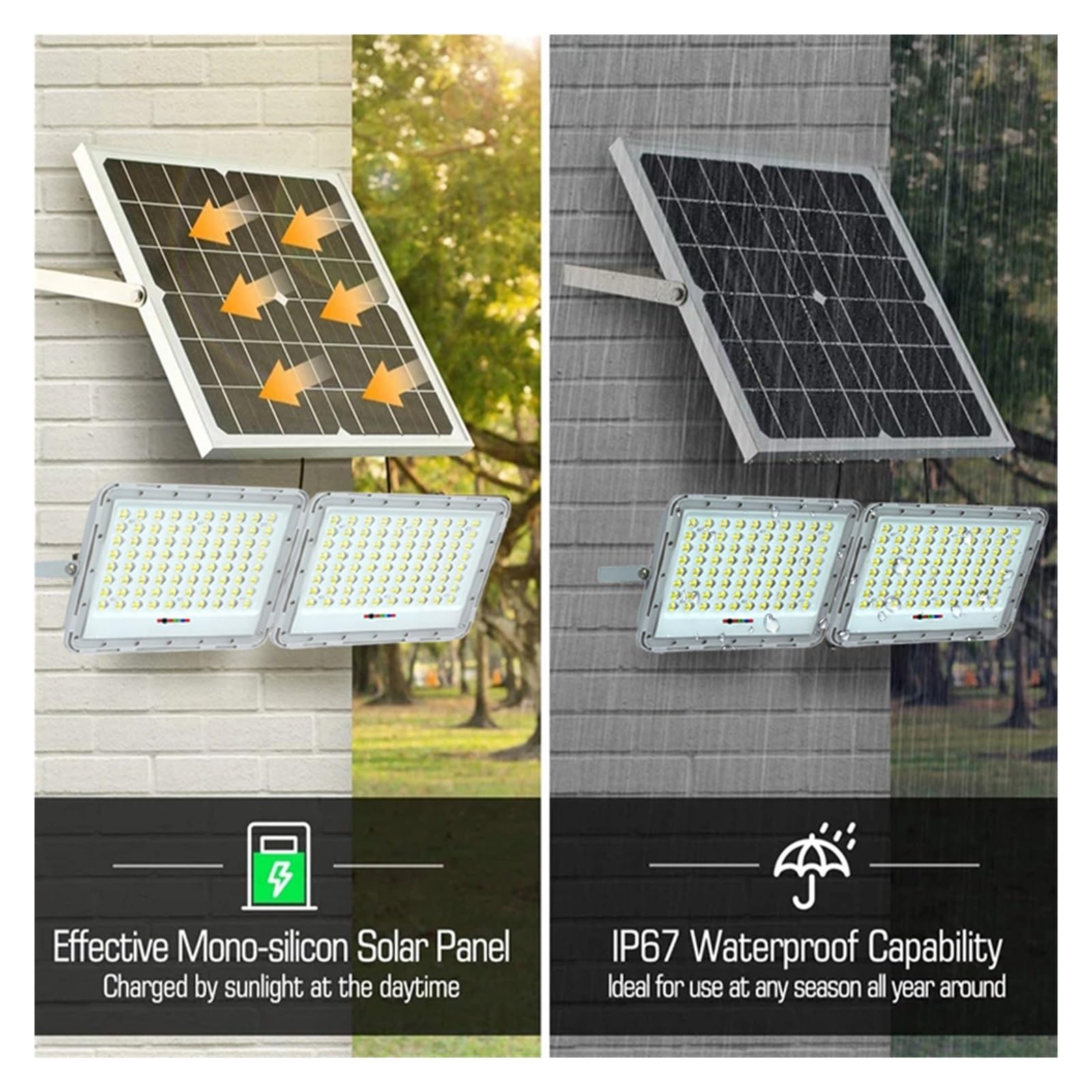 Ledowe Lampy Uliczne Na Energię SłOneczną, 2 głowice słoneczne światło halogenowe zewnętrzny reflektor słoneczny do światła ogrodowego z pilotem 5m linia oświetlenie zewnętrzne uliczny kinkiet TrwałA,