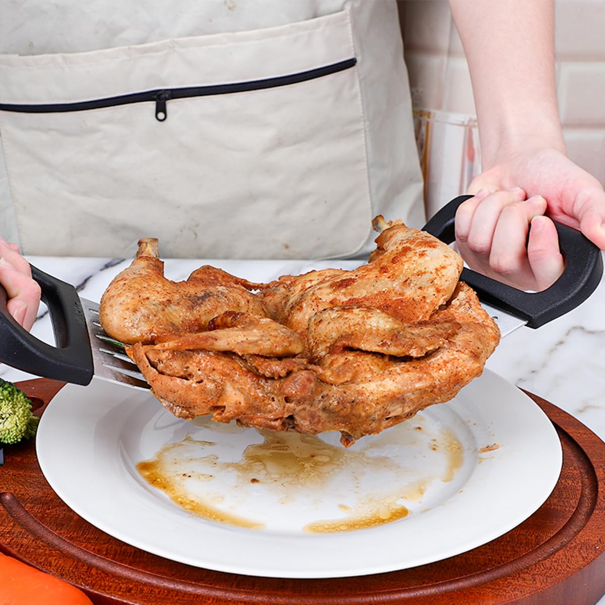 Set di 2 artigli per carne Artigli Carne Per BBQ acciaio inox Bear Meat Claws per carne di maiale tirata Forchetta di carne, Artigli di BBQ, Artigli di orso, Grill Claws,