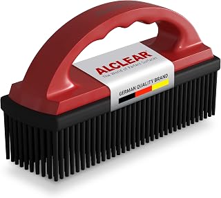 ALCLEAR 9519 Animal Hair Brush for Removal of Pet Hair on Car Pads and | ergonomic, for car, upholstery, sofa, carpets and home textiles, reusable, chemical-free, designed in Germany