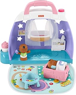 Fisher-Price Little People Cuddle & Play Nursery, portable nursery playset for toddlers and preschool kids up to age 5