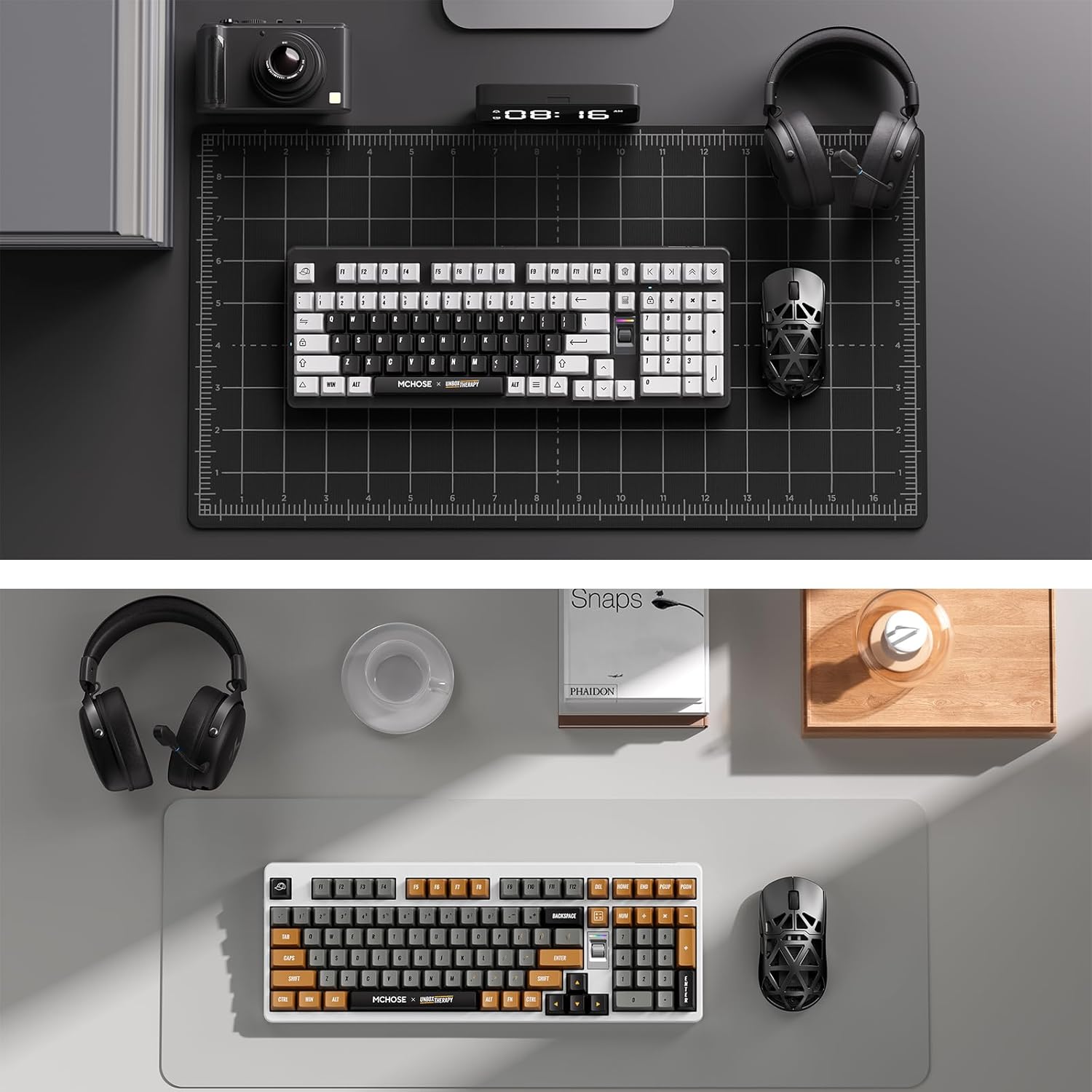 MCHOSE UT98 Wireless Mechanical Keyboard Compact Gaming Keyboard with Knob Tri-Mode Connection Hot Swappable Custom Creamy Keyboard Gasket Structure Pre-lubed Linear Switches RGB Classic ICY