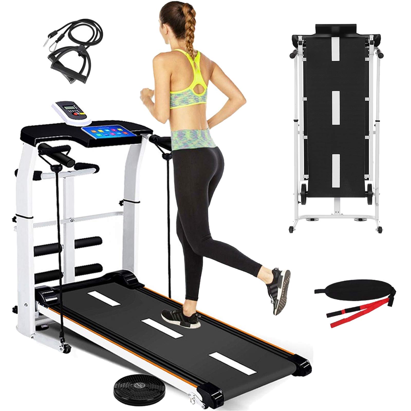 Buy Yinguo 3in1 Folding Incline Treadmill, Portable Manual Treadmill