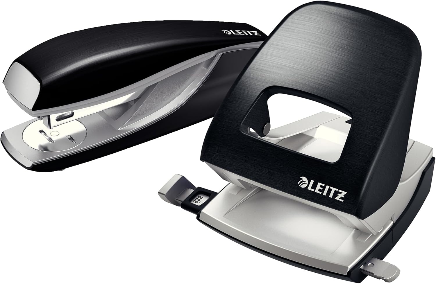 Leitz Stapler, 30 Sheet Capacity, Ergonomic Metal Body, Includes Staples, Style Range, 55620094 - Satin Black