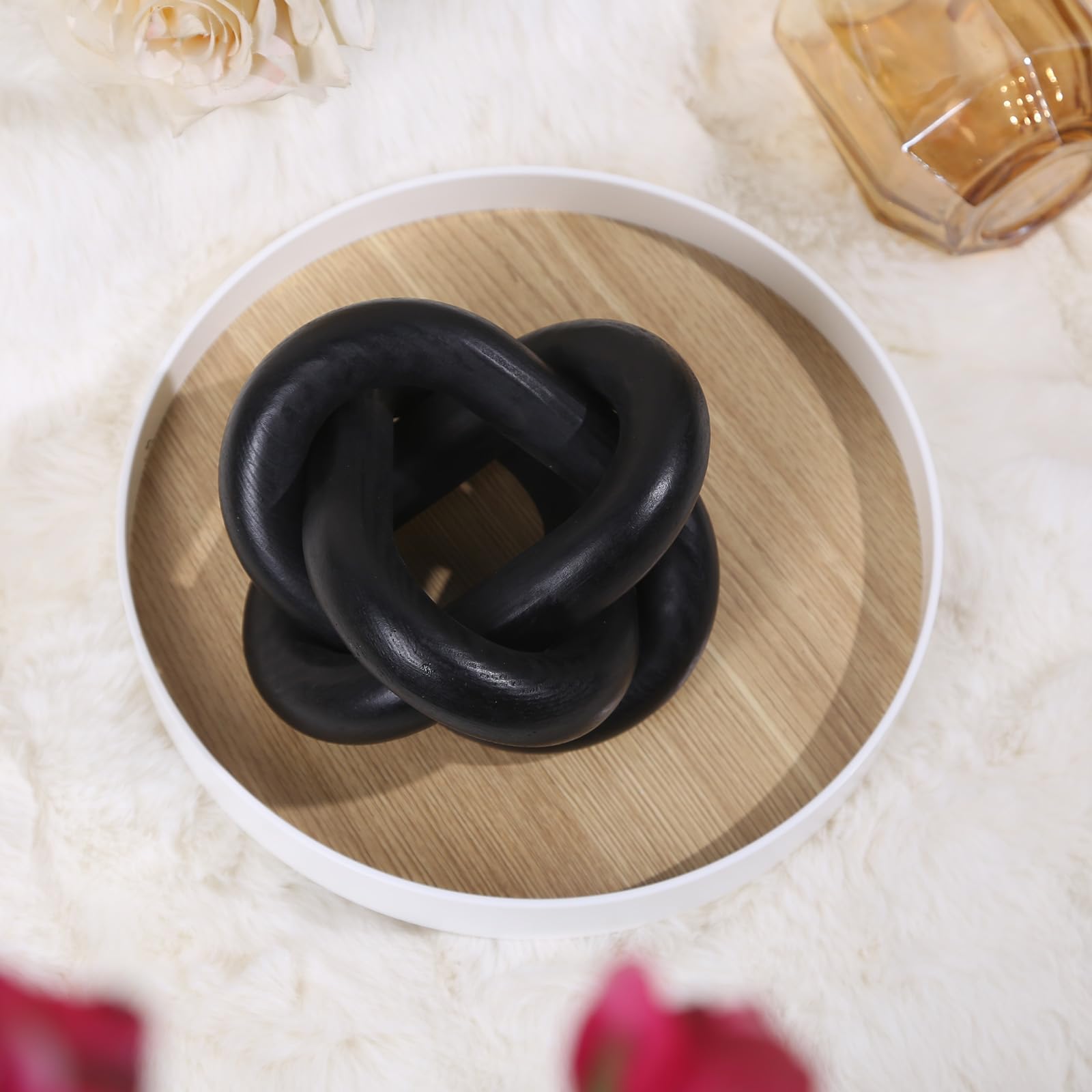 HYBDAMAI Wood Chain Link Decor, ZSH- 3CB