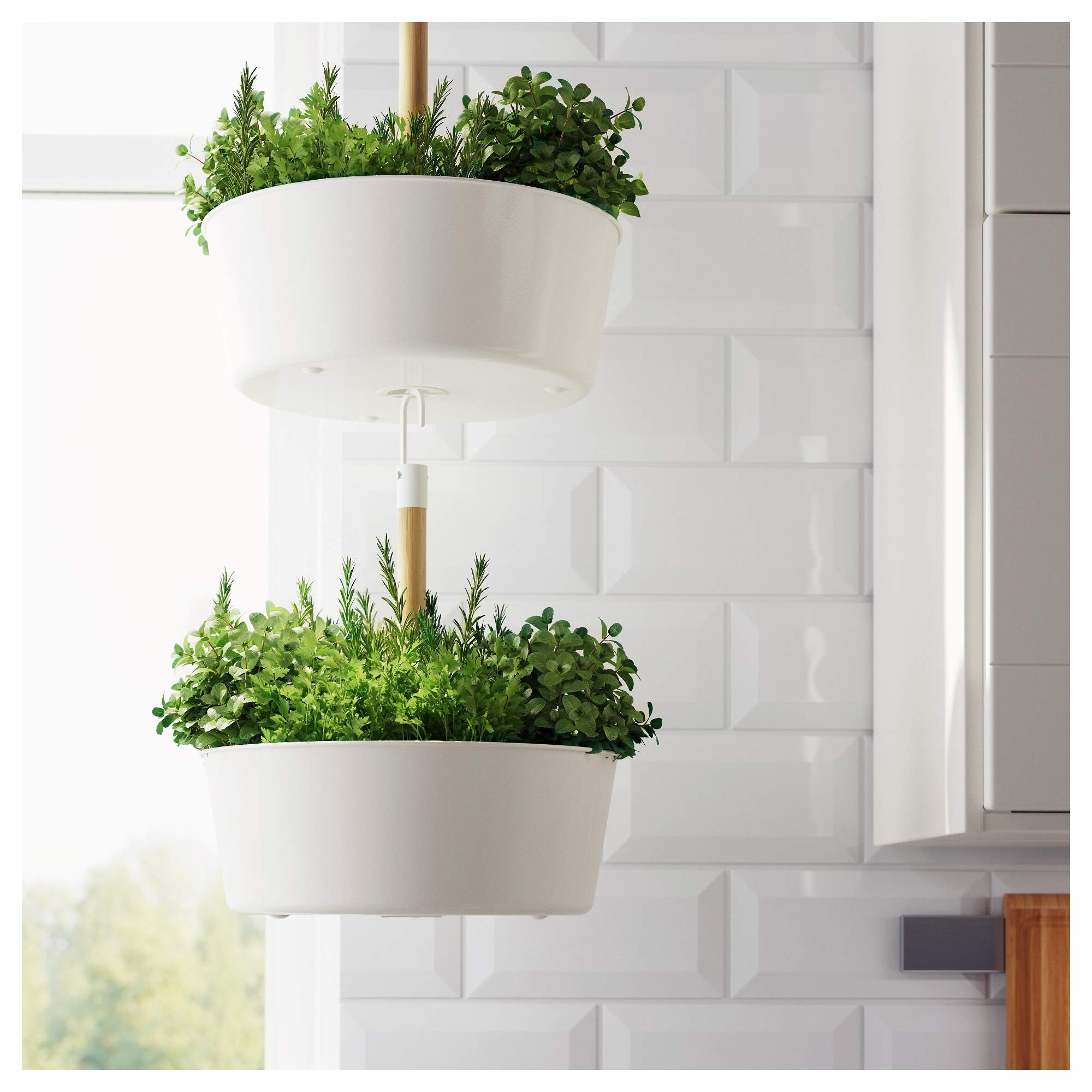 IKEA 902.857.82 Bittergurka Hanging Planter, White : Amazon.ae: Patio, Lawn  & Garden