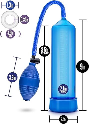 Miniatura 3 de Blush Performance VX101 - Bomba de mejora masculina - Bomba de pene para principiantes para ampliación - Bomba de bola de goma sintética para más