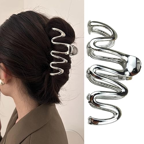 Pinza para el pelo de serpiente, clip de metal con forma de serpiente, pinzas creativas para mujeres y niñas, accesorios para el cabello, pinzas de