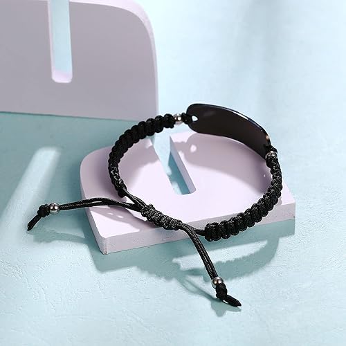 Miniatura 6 de Pulseras de alerta médica para mujeres y hombres  Pulsera de identificación médica para hombres  Pulsera de alerta médica para diabetes T1D T2D,