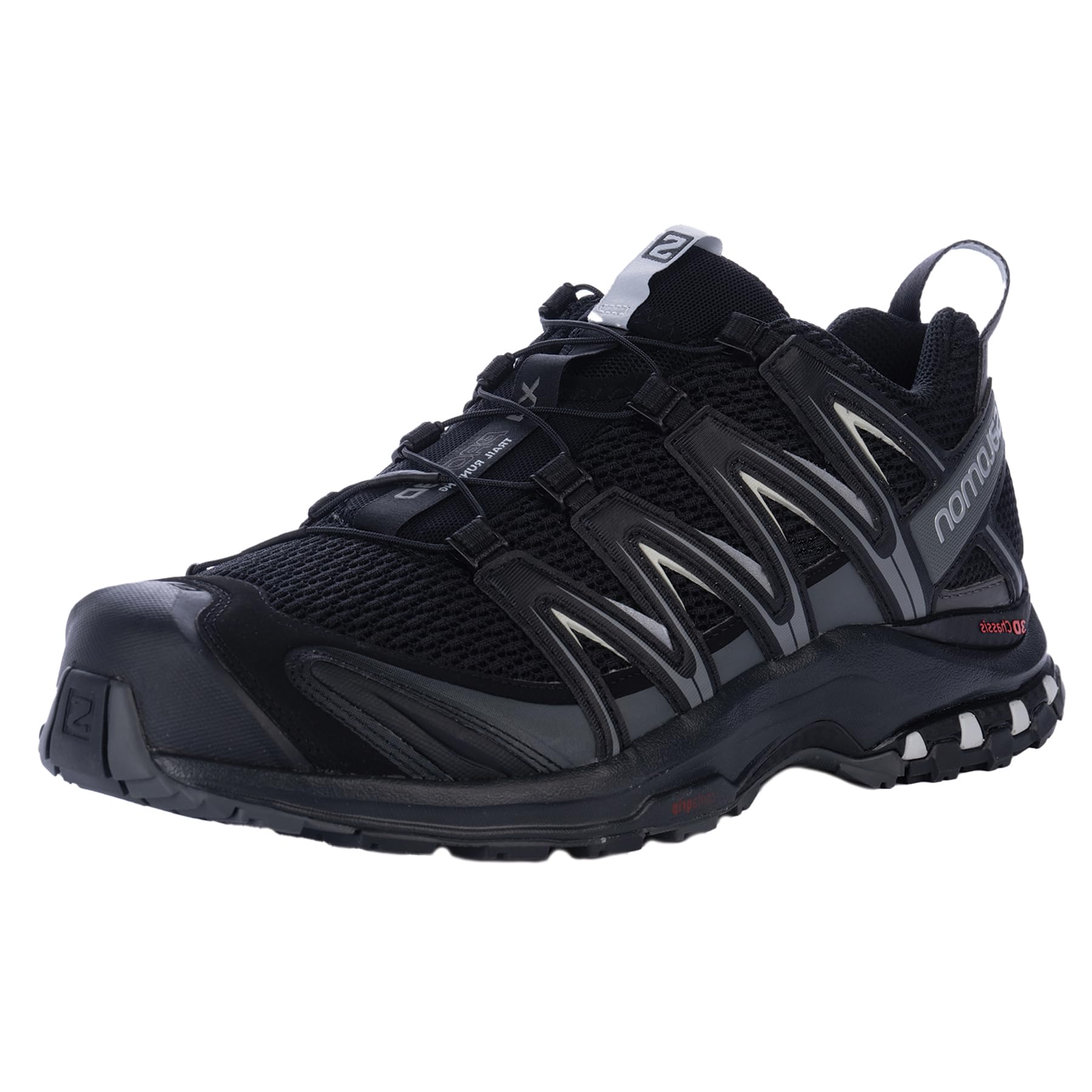 Salomon Men’s XA PRO 3D Trail Running Shoes - Black/Magnet/Quiet Shade - 9.5