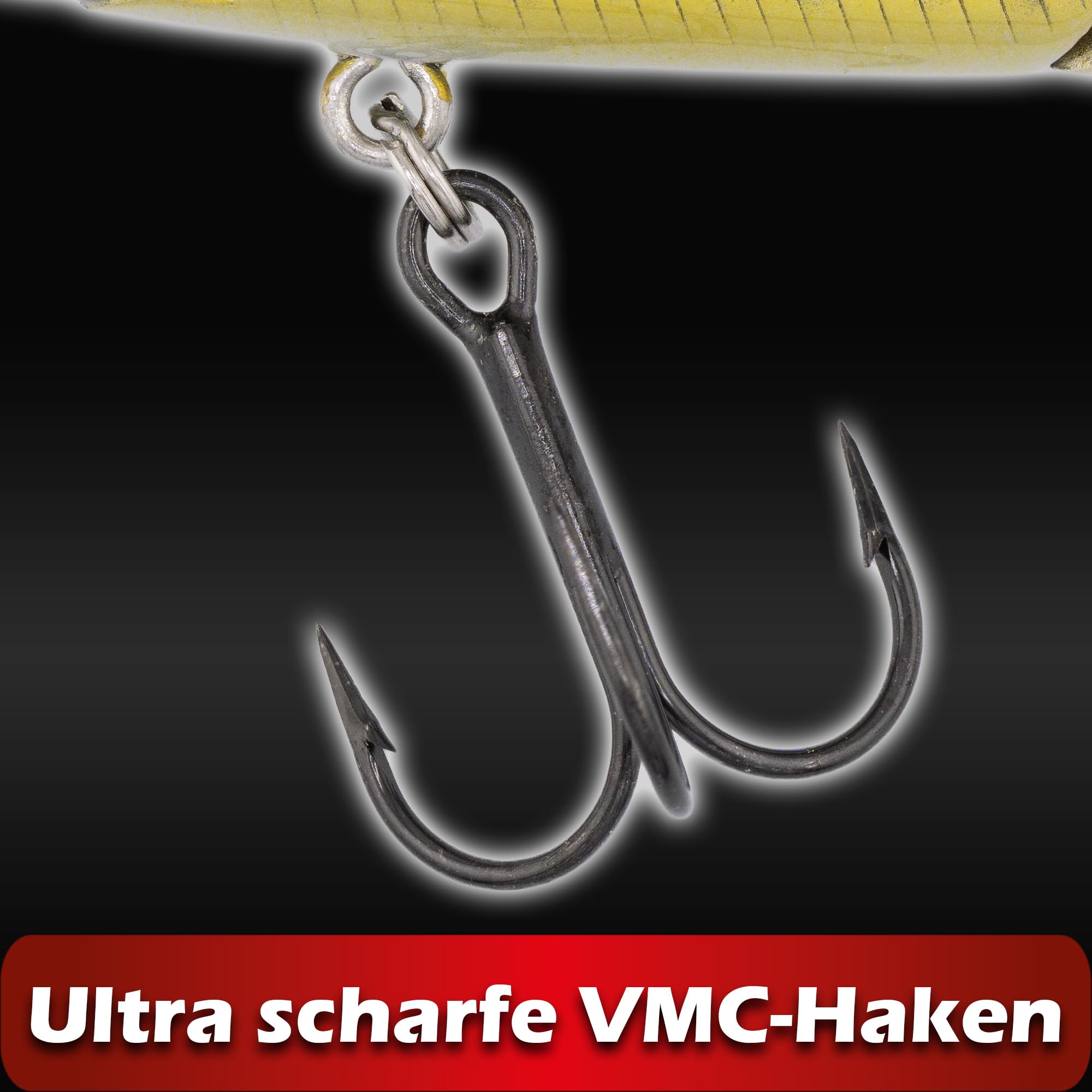 Paradox Fishing Premium Wobbler Sets für Hecht und Zander I 4 Stück mit Box I Hecht-Köder Zander-Köder Barschköder