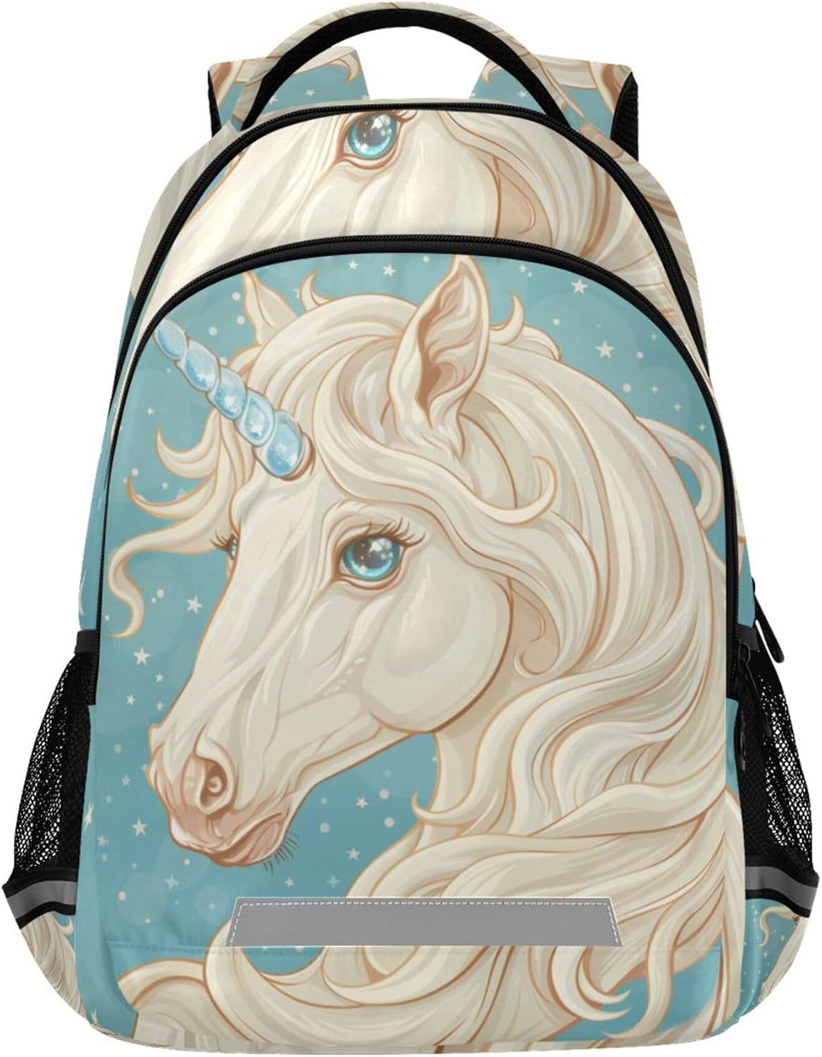 ALAZA Unicorn Portrait Star Backpack Purse for Women Men Personalized Laptop Notebook Tablet Bag Stylish Casual Daypack, 13 14 15.6 inch