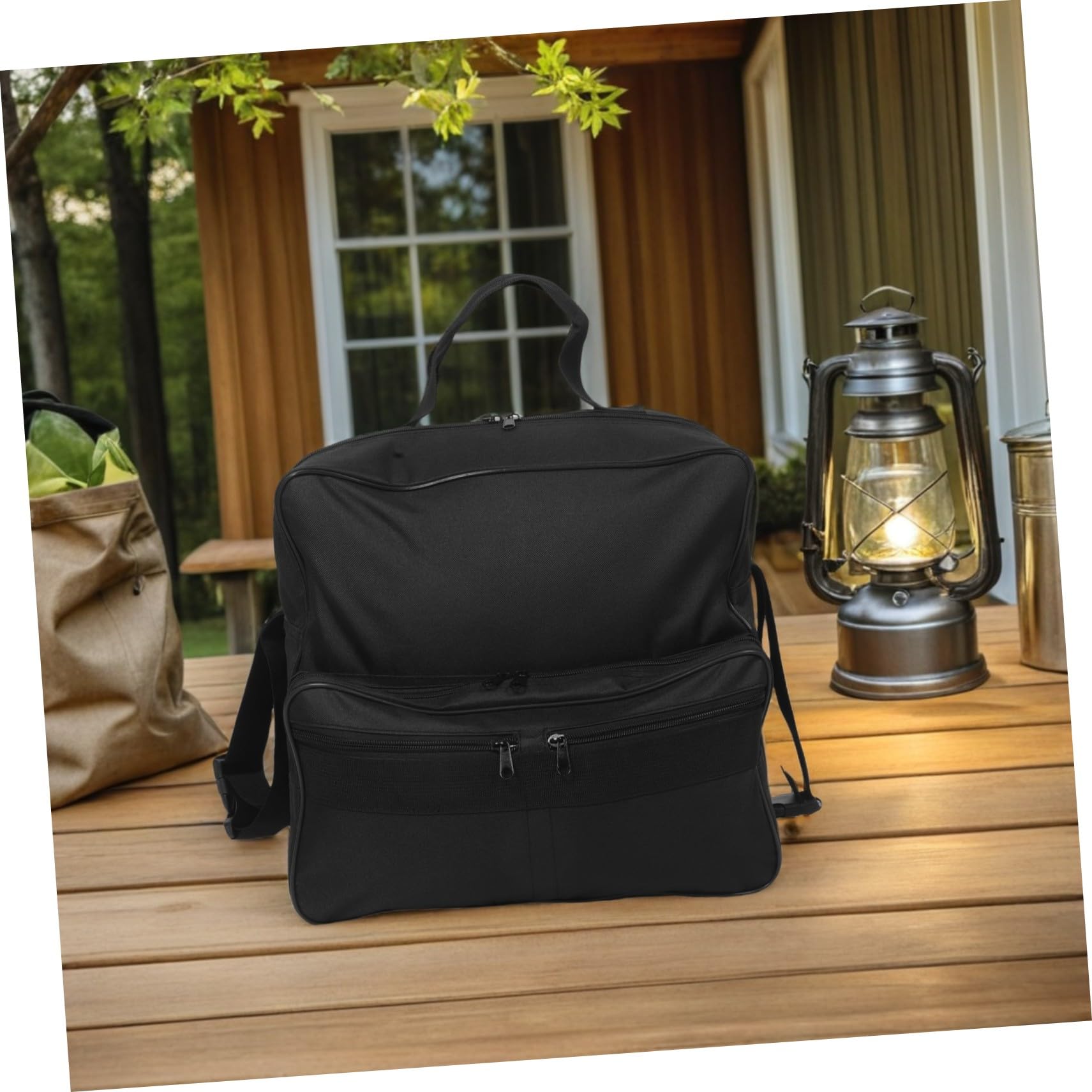 OUNONA Bolsa para Mochila Adaptativa Ligera con Múltiples Compartimentos Fácil Instalación para Andadores y Cochecitos Almacenamiento de Viaje Grande