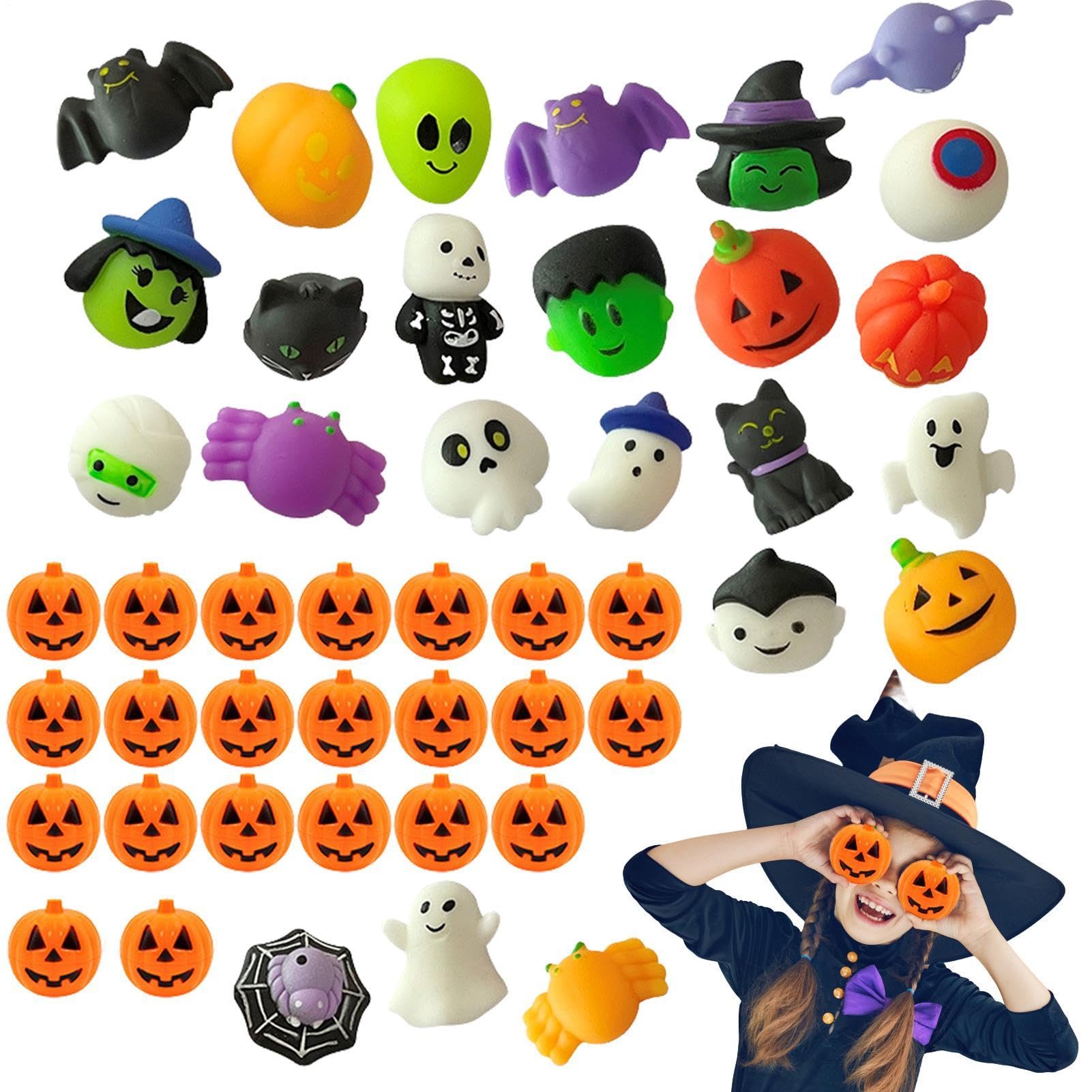 Pinch Toy , 24 Piece Halloween Theme Stretchy Soft Sensory Squeeze | Fidget Toys Fo , Women Men Goodie Bag Fillers Stocking Stuffers Home Holiday Work Office