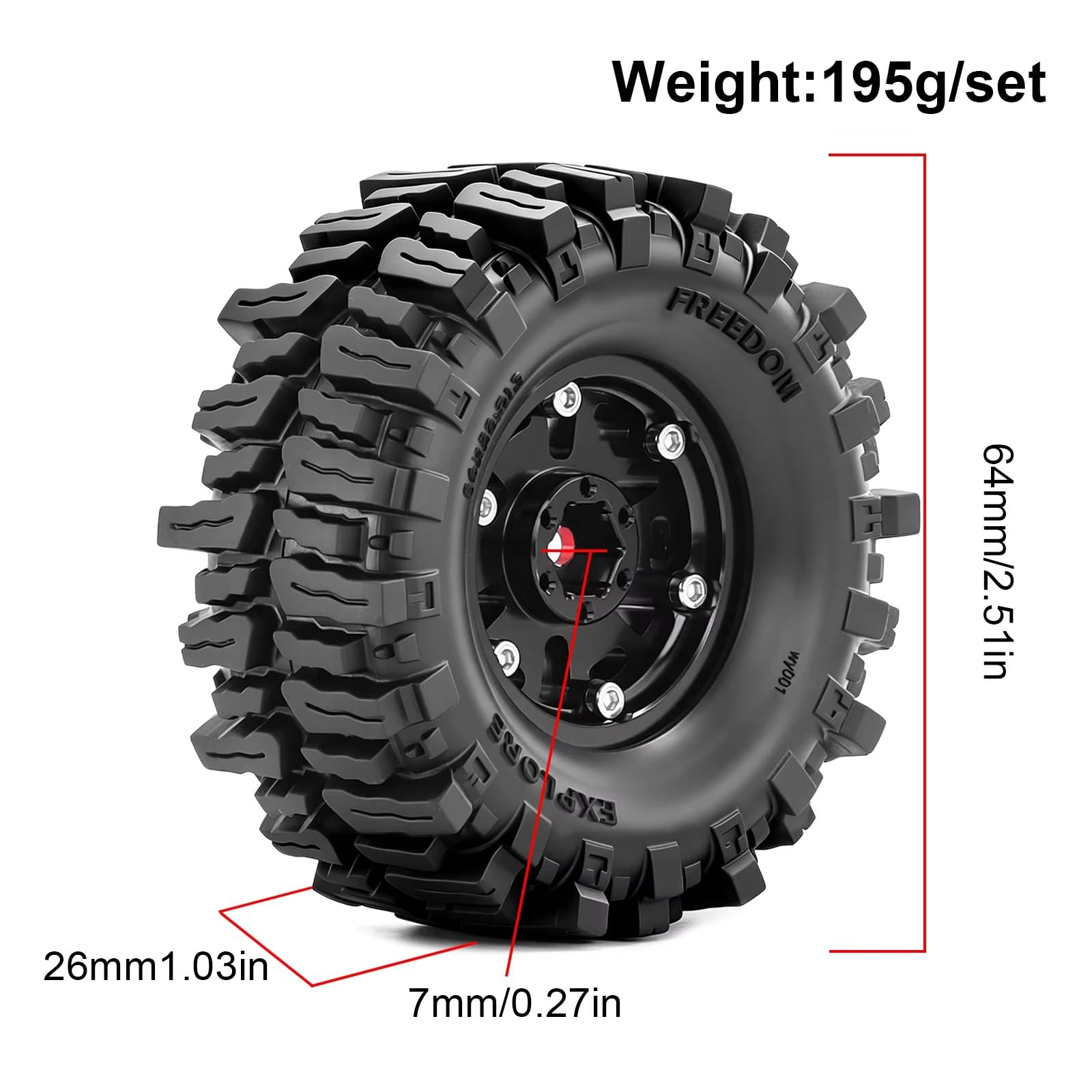 Pneumatici Ruote Beadlock 1,3 Pollici Per Traxxas Per TRX4M 1/18 Accessori