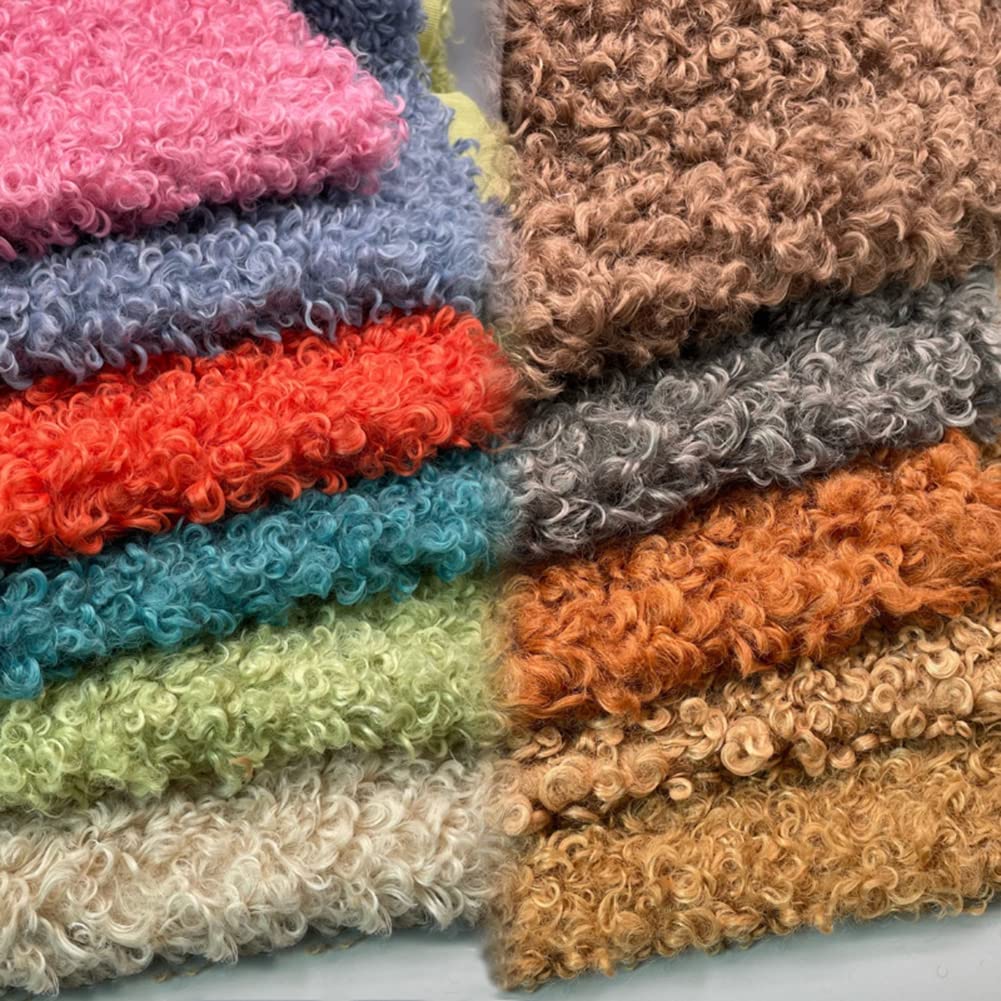 Amazon.com: Tong Gu Curly Plush Faux Sherpa Fleece Fabric