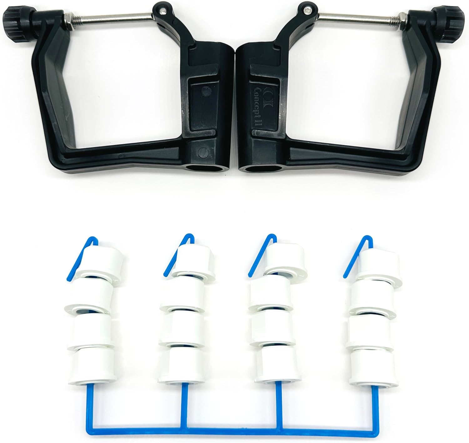 Concept2 Sweep Oarlock Kit with White Pitch Bushings for 1/2 in Rigger Pin, 469