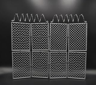 1/12 Scale Barbed Wire Fence Prison Fence Removable Fit for 6