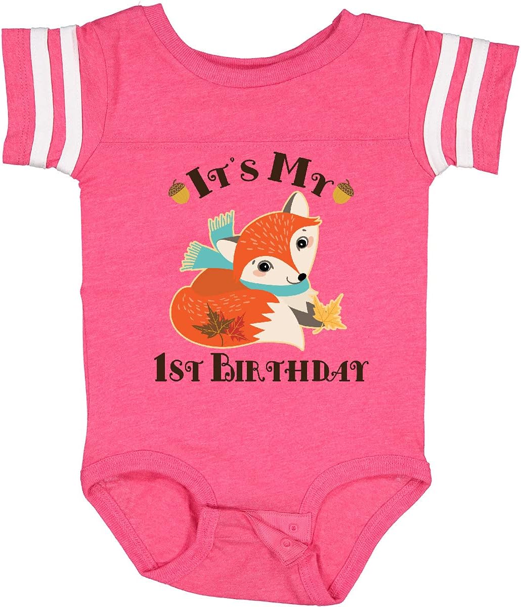 inktastic 1st Birthday Woodland Fox Baby Bodysuit