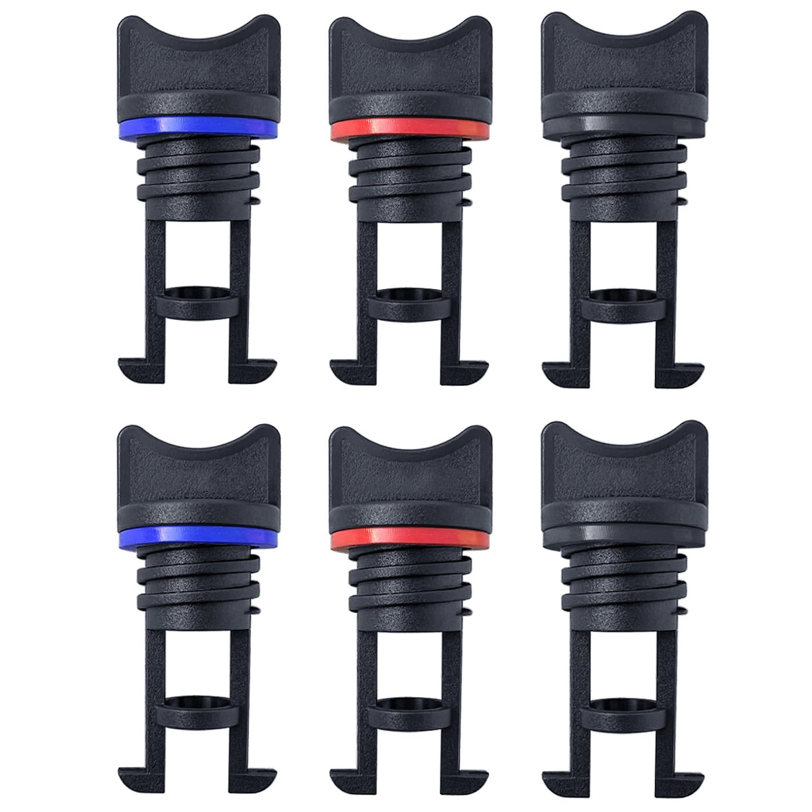 6PCS Kayak Rubber Boat Drain Valve, Kayak Drain Plug, Universal Kayak Drain Plug, Kayak Canoe Waterproof Plug, Boat Drain Plug, Replacement Nylon Boat Drain Plug