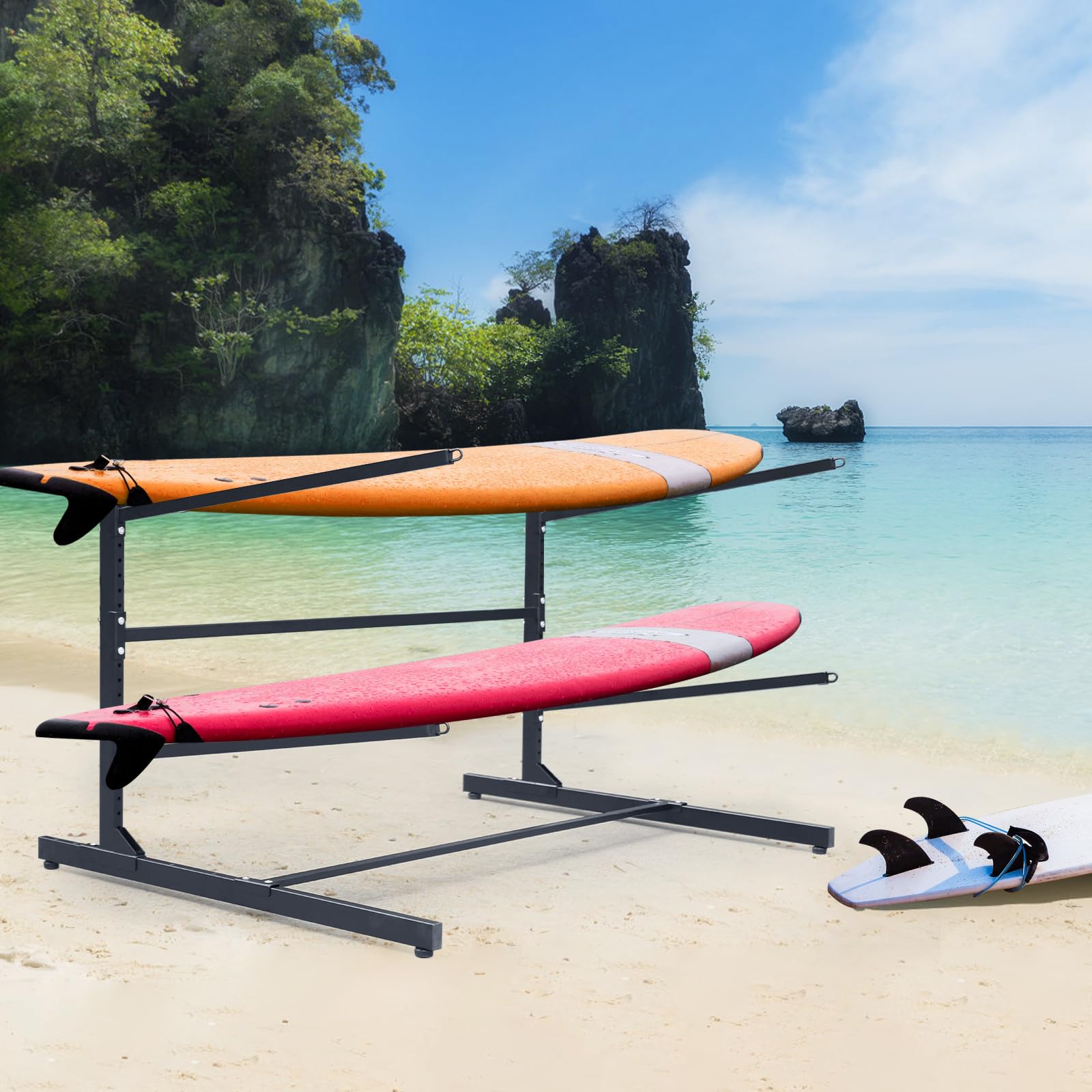 Freestanding Kayak And Outdoor Storage Rack, Heavy Duty Adjustable Weatherproof Stand | SHEIN UK - View #11
