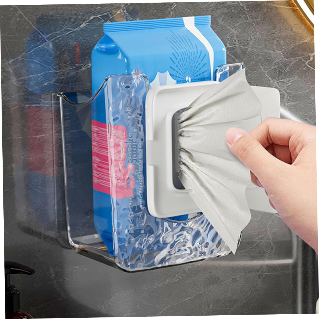 Ciieeo 6 STK Taschentuchbox für die Wand Küchentücherhalter Klopapierhalterung Halter für Badezimmertücher papierhandtuchhalter badzubehör Wischbehälter Küchenrollenhalter das Haustier