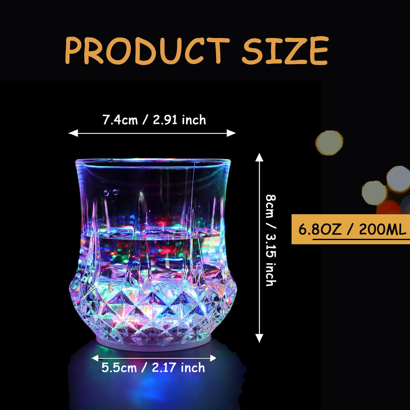 MODOAO Flash Light Up Cup, 10 stuks automatische