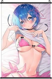 ゼロから始める異世界生活 レム 掛ける絵 ポスター 掛け軸壁飾り ステッカー タペストリー 多機能 壁畫 巻物 軸物 壁掛け 贈り物 インテリア 寝室 飾り ファッション ウォールアートHD印刷 ポスター 40x60cm