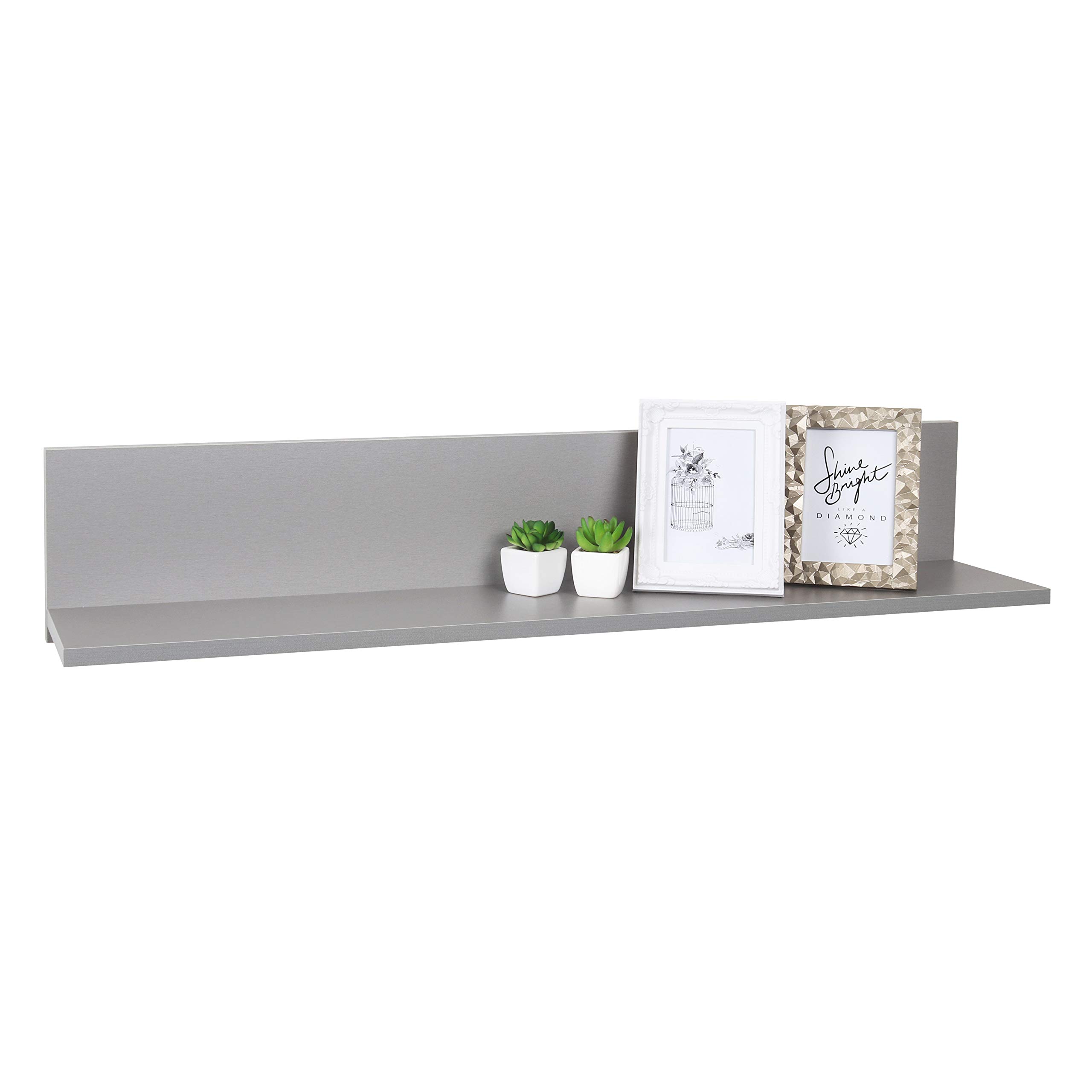 RICOO wall shelf Wandplank zwevend 85 x 48 x 16 cm WM050-BG Hangende