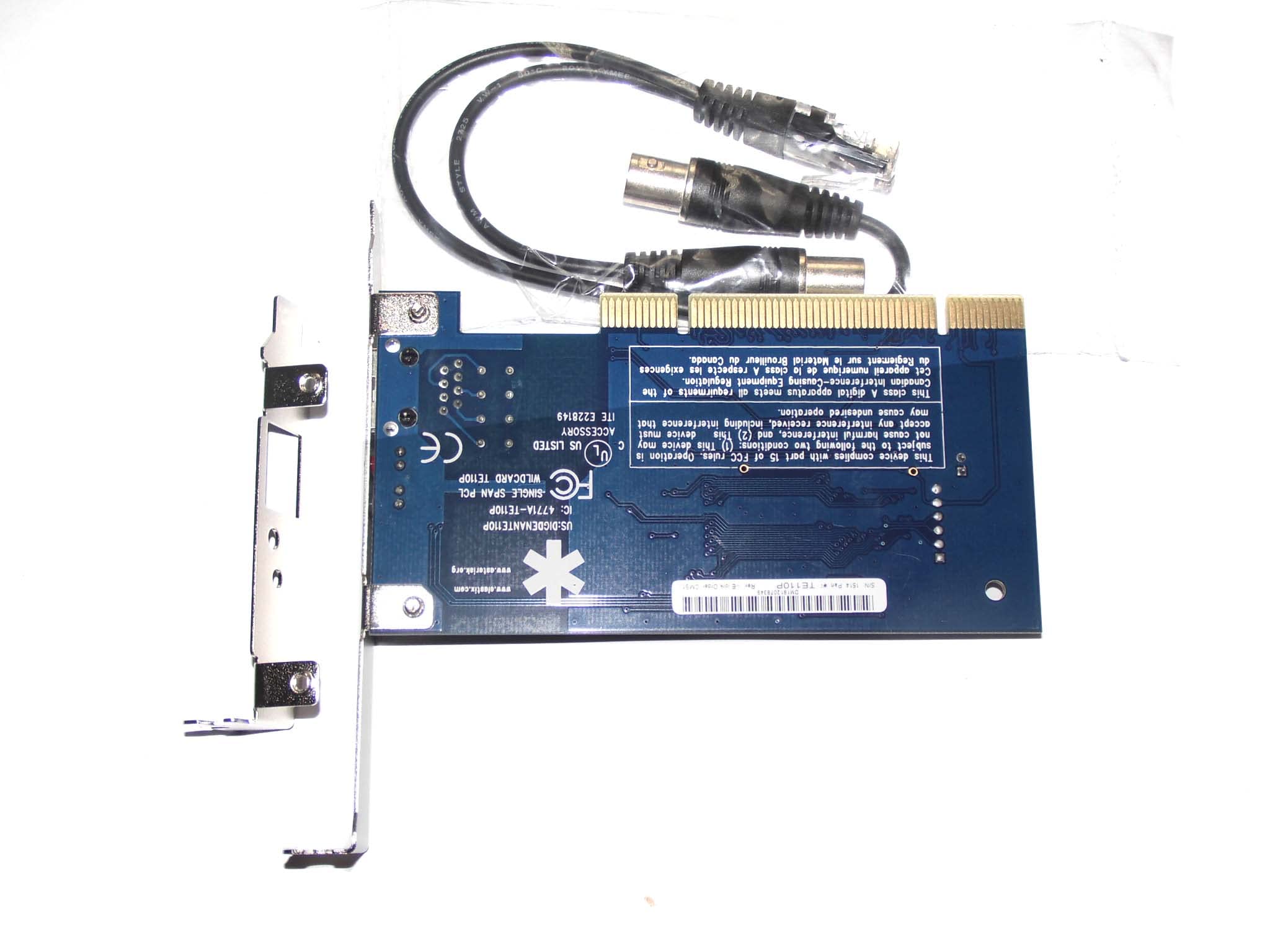 te110p T1 Card / E1 Card,1 Port PCI Interface,for Freepbx Issabel AsteriskNow Asterisk,ISDN PRI Card for IP PBX VoIP