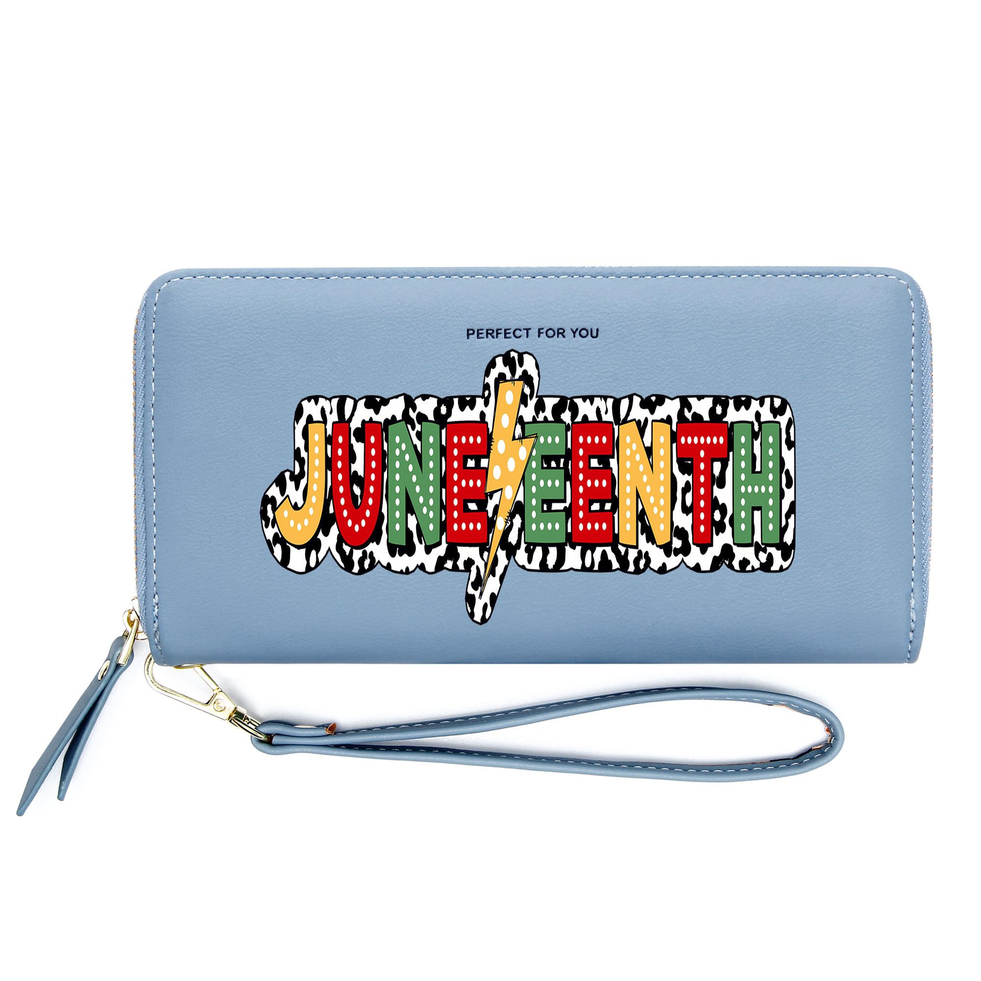 ZRTARY Juneteenth Personalized Women's Wallets,Holiday Gift for Parent Grandparent,Birthday Gift for Son Daughter,Graduation Gift for Classmate 1299a