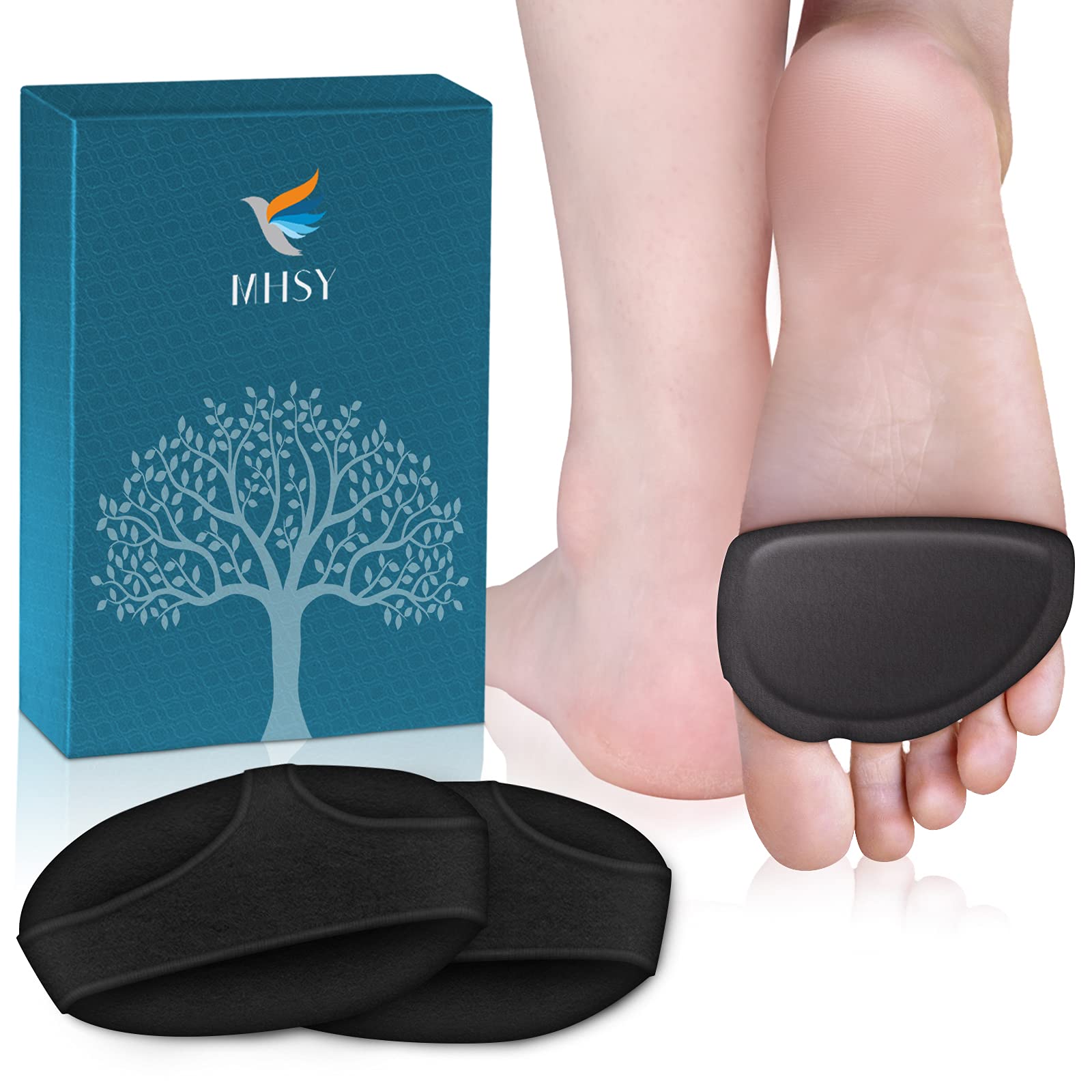 Buy MHSY Metatarsal Pads for Women and Men, 2PCS Ball of Foot Cushions