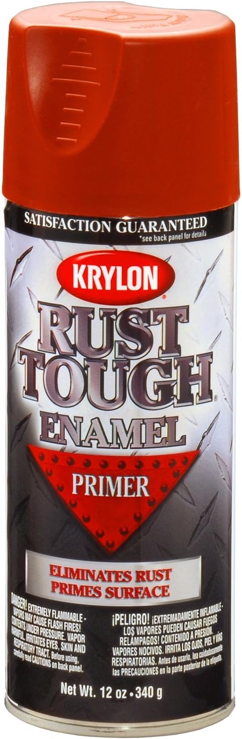Krylon K09240007 Rust Tough Enamel Spray Paint Primer Zinc, 12-Ounce Aerosol