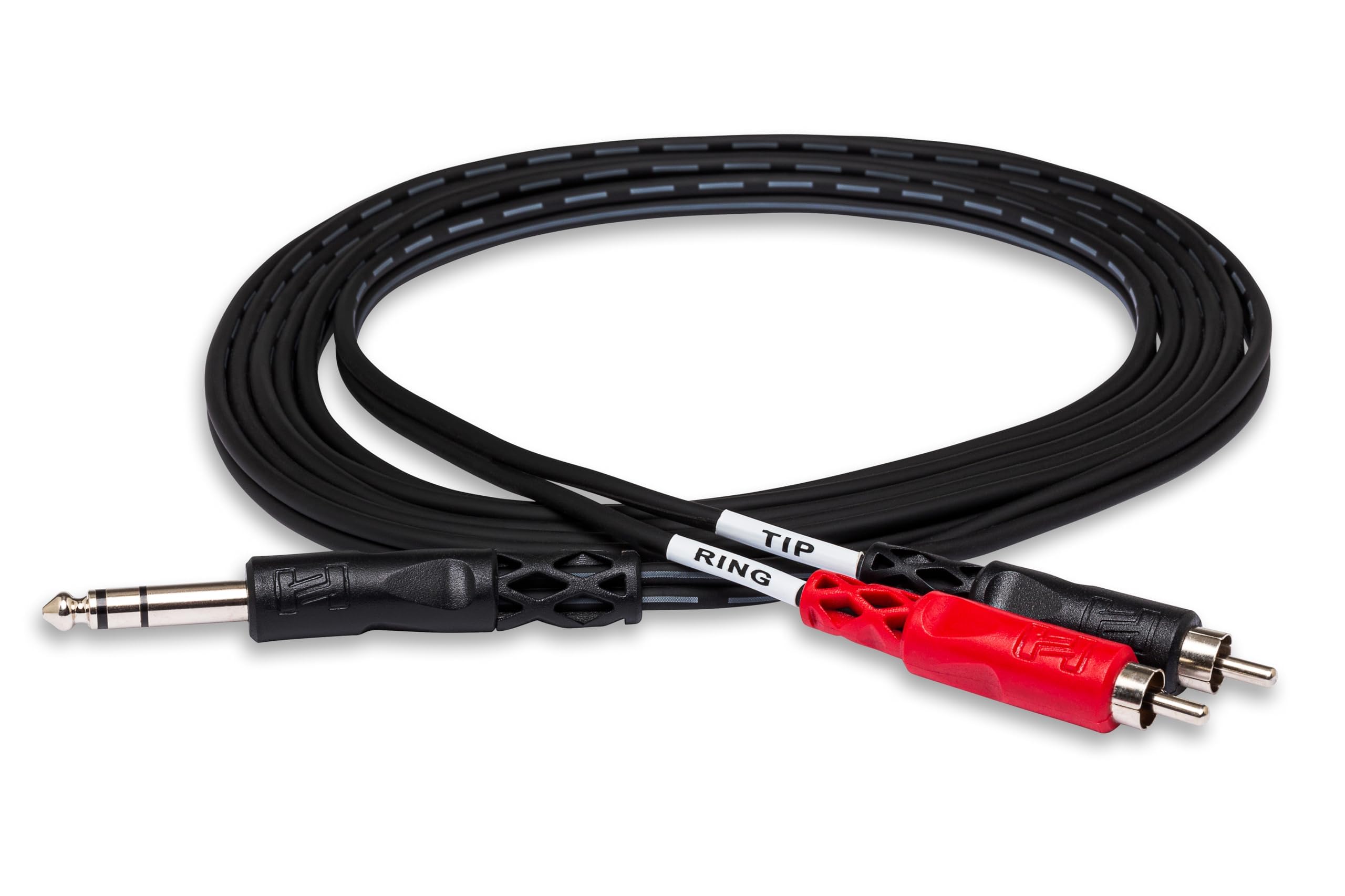 Amazon.com: Hosa TRS-201 Insert Cable, 1/4 Inch TRS to Dual RCA