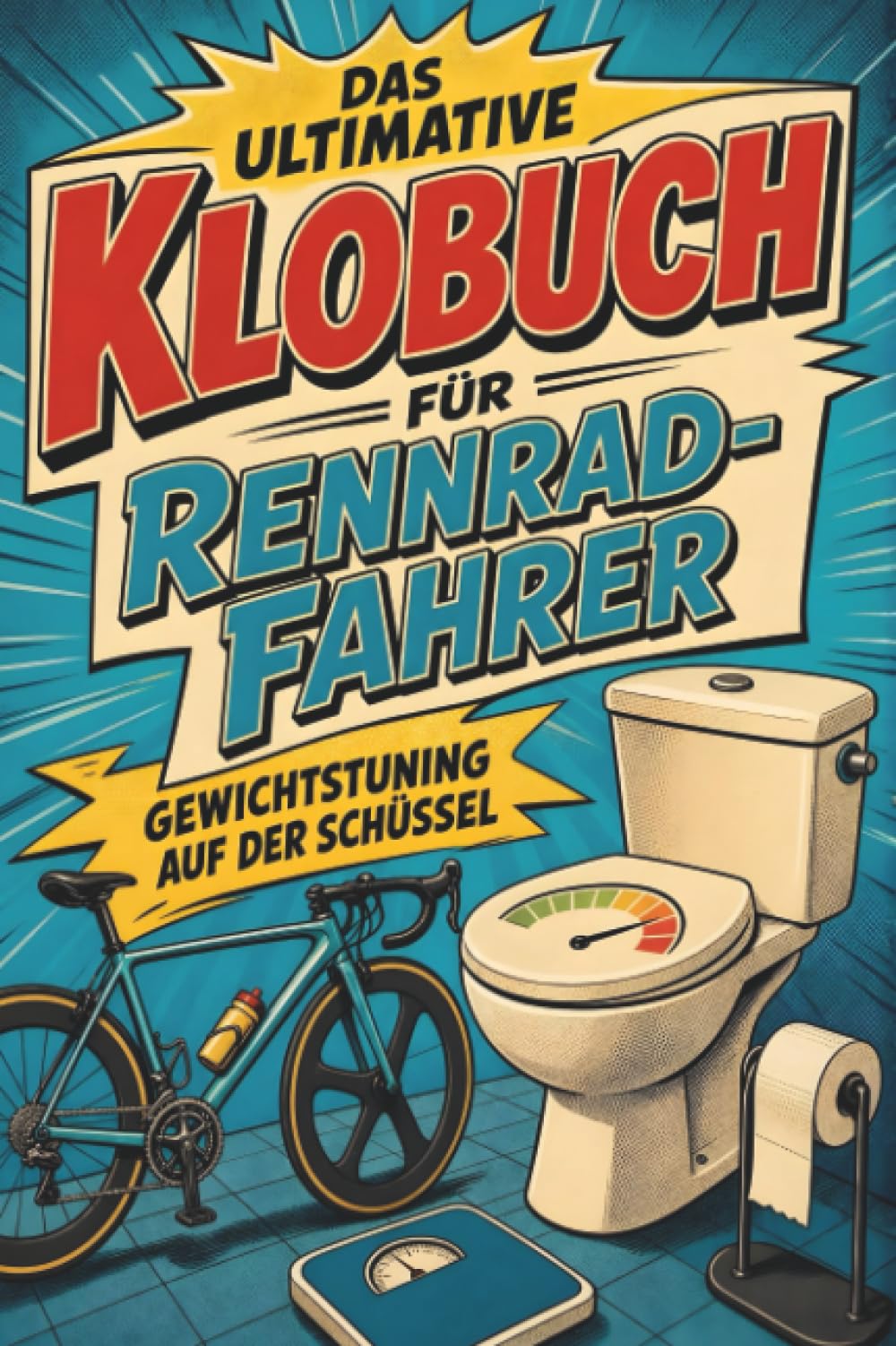 Das ultimative Klobuch für Rennrad-Fahrer: Gewichtstuning auf der Schüssel. Lustiges Geschenk für Rennrad-Fahrer, Peloton und Tour de France
