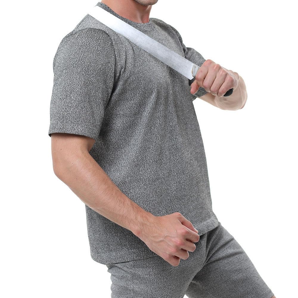 Ropa Resistente a Cortes, Camisetas De Protección De Nivel 5, Camisetas De Seguridad De Manga Corta, Equipo De Protección para Fábricas, Almacenes, Cocinas, Uso Industrial Lightgray-L